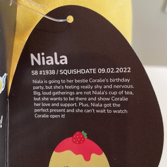 ⚡️NWT 8” Niala the Strawberry Cheesecake Squishmallow- Select Series - Picture 6 of 6